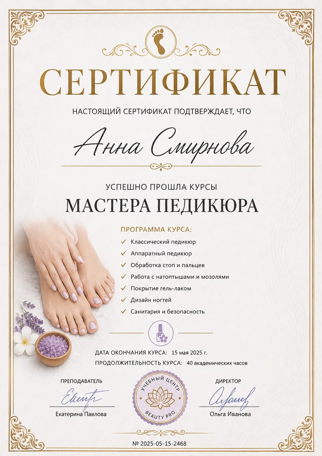 Сертификат 2 из 2